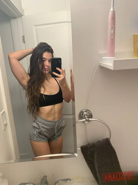 Anal Amateur xxx pics collection featuring Abbie Maley in hard fuck in the ass